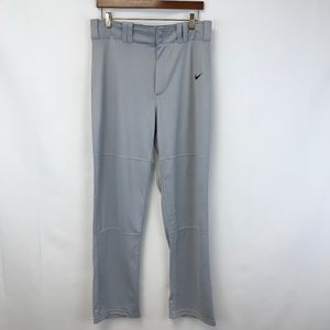 MEN'S SIZE M GREY NIKE DRI FIT BASEBALL PANTS